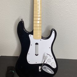 Rock Band Fender Stratocaster Guitar PS3 With Dongle 