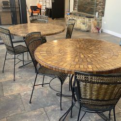 Two Tables With Chairs