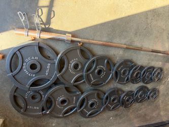 Olympic weights barbell set