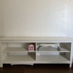 White TV Stand 