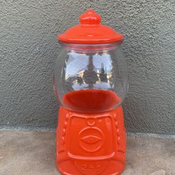 Red Glass  Gumball Decor 