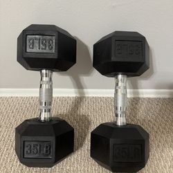 35lb Set Of 2 Dumbbells 