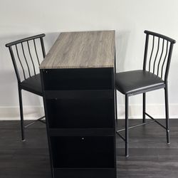 High Table With 2 Chairs Included