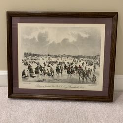 Quality On Jamaica Pond Framed Picture