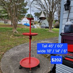 Vintage Rolling 3 Tier Tool Cart