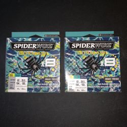 2x Brand New 65lbs Braided Spiderwire