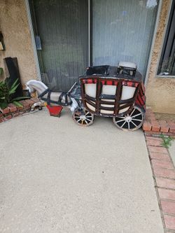 Vintage Stage coach market front Kiddie Ride