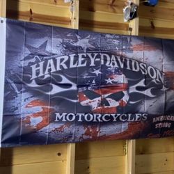 Brand New Harley Davidson 3 Foot By 5 Foot Flag