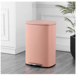 HPM1006G Connor Rectangular 13-Gallon Trash Can with Soft-Close Lid  Fingerprint Resistant, Modern, Minimalistic for Home, (BC6)