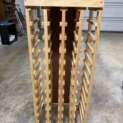Wood Wine Rack - 44 Bottle Capacity 