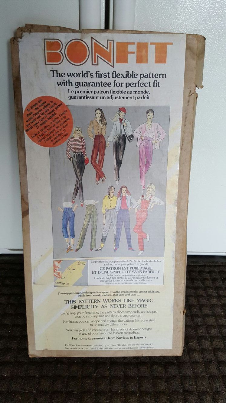 Bonfit pattern. Flexible pattern vintage