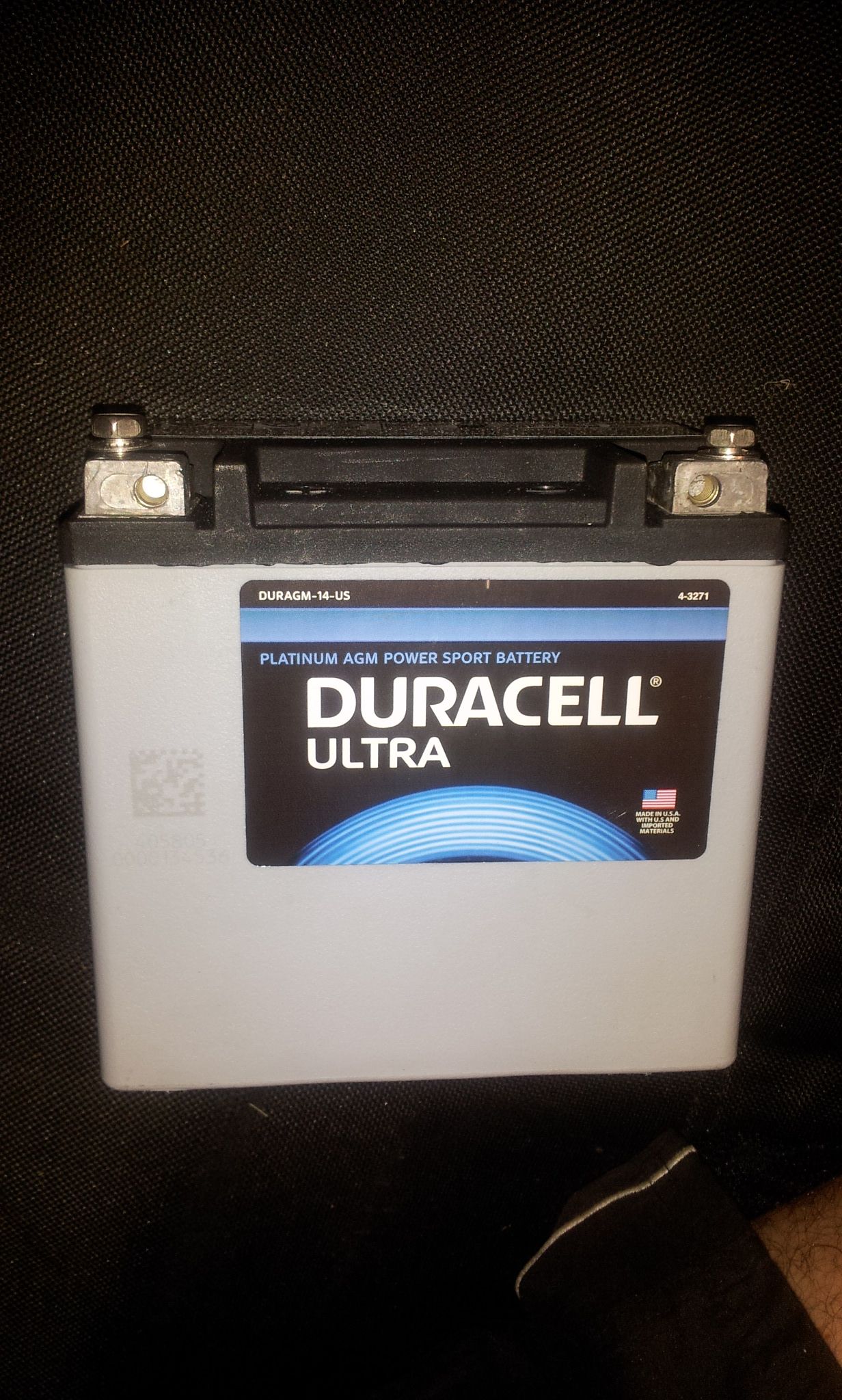 Duracell DURAGM-14-US 12 volt motorcycle AGM powersport battery