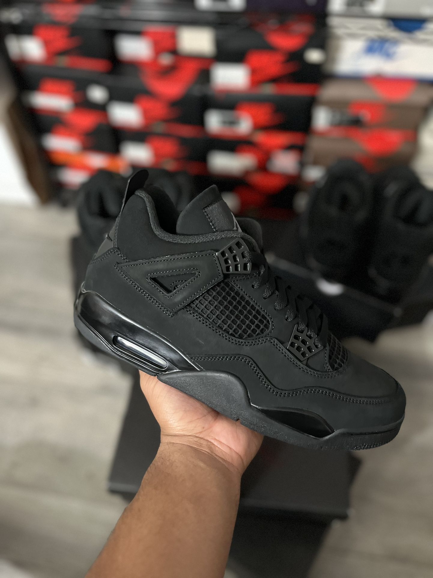 nike air jordan 4 black cat size 10/10.5/12/13 deadstock ds og all brand new