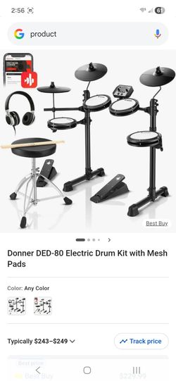 Digital Drums 400 Compact Electronic Drum Set by Gear4music