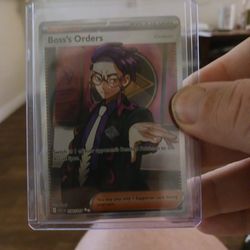 Real authentic boss orders two white star Pokemon card