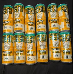 MACHU PICCHU Energy Mate Drink, Alpine Mint, Zero Sugar, 12oz, 12-Pack