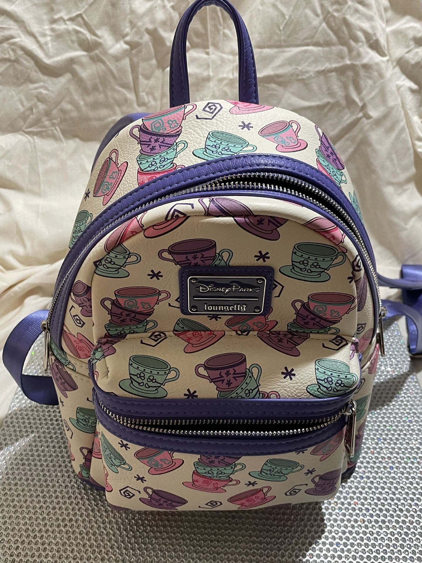 Disney Tea Cups vintage Backpack 