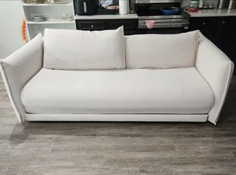 Byron Sofa Bed 92" Queen [3rd Gen], Ocean Salt, Like New, Perfect Condition