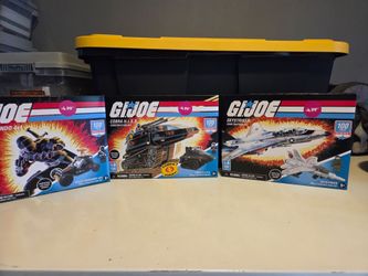 Hasbro G.I.Joe Lot Of 3 Sets (Ninja Commando, Cobra H.I.S.S. & Skystriker) Hasbro