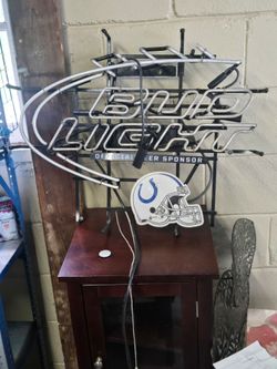 Vintage Bud Light Bar Sign (Needs Repair)