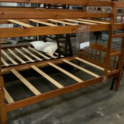 Brand New ** All Wood Twin Bunk Bed $10 down