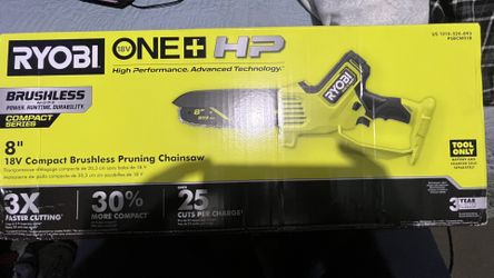 Ryobi 8" 18V Compact Brushless Pruning Chainsaw