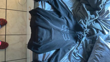 Black Fox hoodie lightly faded