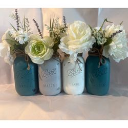 Mason Jars Floral Decor 