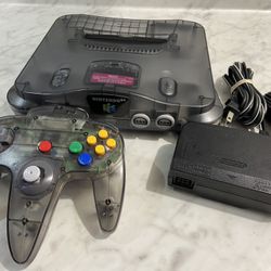 Nintendo 64 Smoke Grey Tested (American Console) 