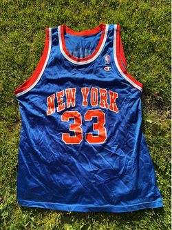 Patrick Ewing New York #33 Jersey Blue & Orange Printed Men's L/XL