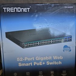 TRENDnet 52-Port Gigabit Web Smart PoE+ Switch
