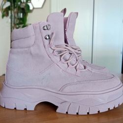 ASOS FAUX LEATHER MILITARY PLATFORM BOOT MENS 10 BRAD NEW NO BOX