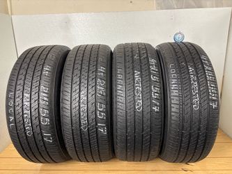 Set 4 tires 215 55 17 Bridgestone ecopia ep422 no repairs
