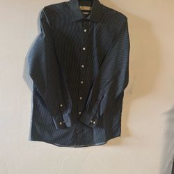 Men’s Black/White Michael Kors Dress Shirt 16x32/33