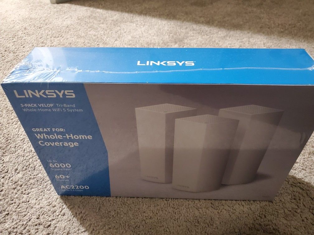 Linksys - Velop AC2200 Tri-Band Mesh Wi-Fi 5 System (3-pack) - White