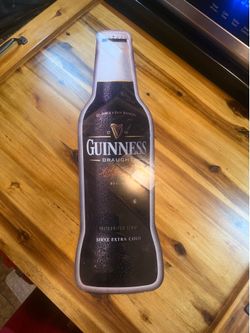 Guinness Beer laminated advertising sign