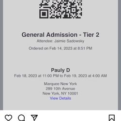 Pauly D Tickets For Saturday At Marquee 