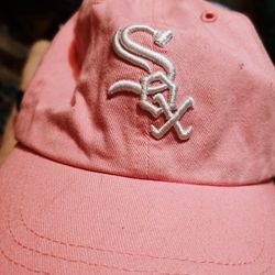 Pink White Sox Hat