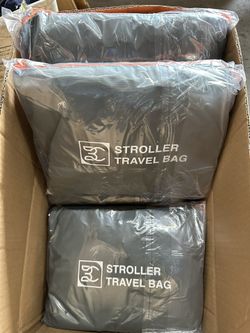 Extra Large,Heavy Duty Stroller and Car Seat Gate Check Bag,Compatible with: WONDERFOLD, BOB, DOONA, RADIO FLYER, VEER, JEEP WAGON double and Jogging