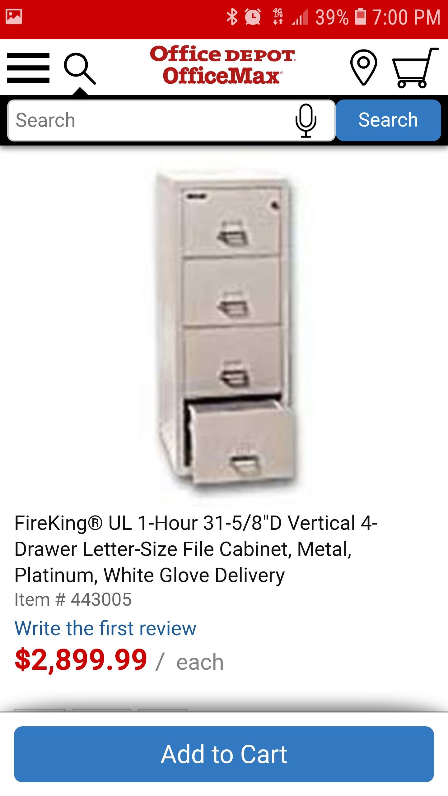 Fire king fireproof file cabinet vault