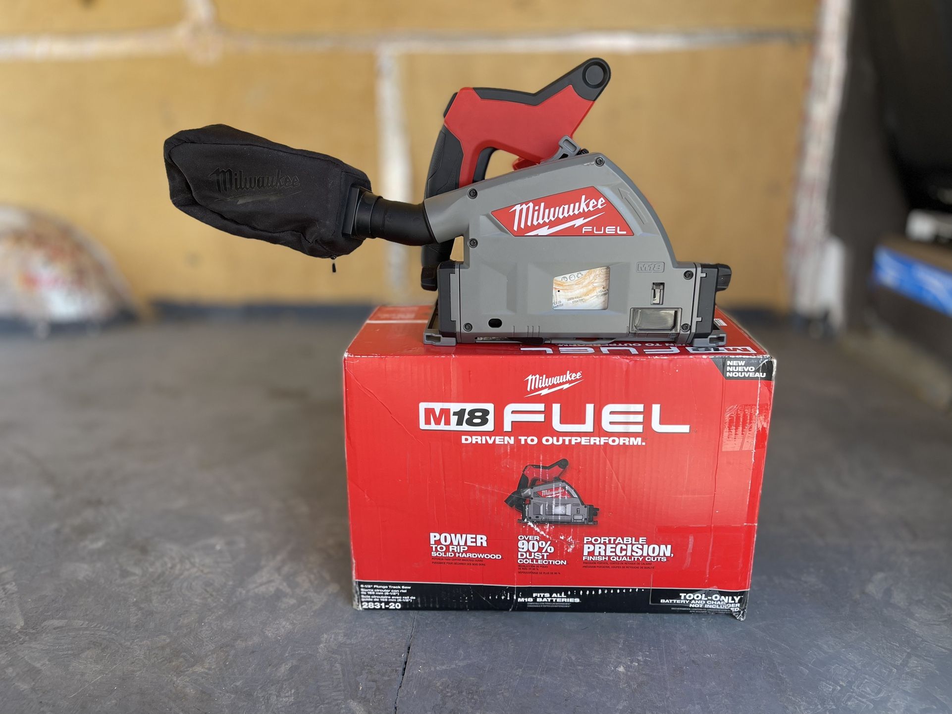 Milwaukee M18 FUEL 18V Lithium-Ion Cordless Brushless 6-1/2 in. Plunge Cut Track Saw (Tool-Only
