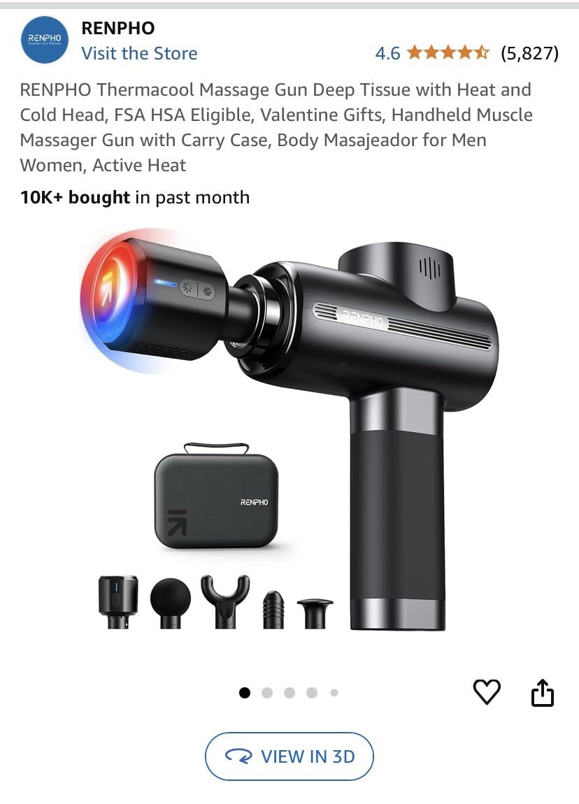 $40 Off - Used twice - Like new Massage gun - Heat And Cool