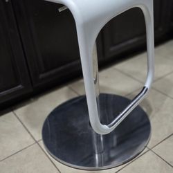 Ikea White Adjustable Bar Stool Chair (2 Available)