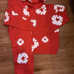 Red Denim Tears Set