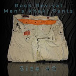 Rock Revival Men's Khaki Pants Size 40