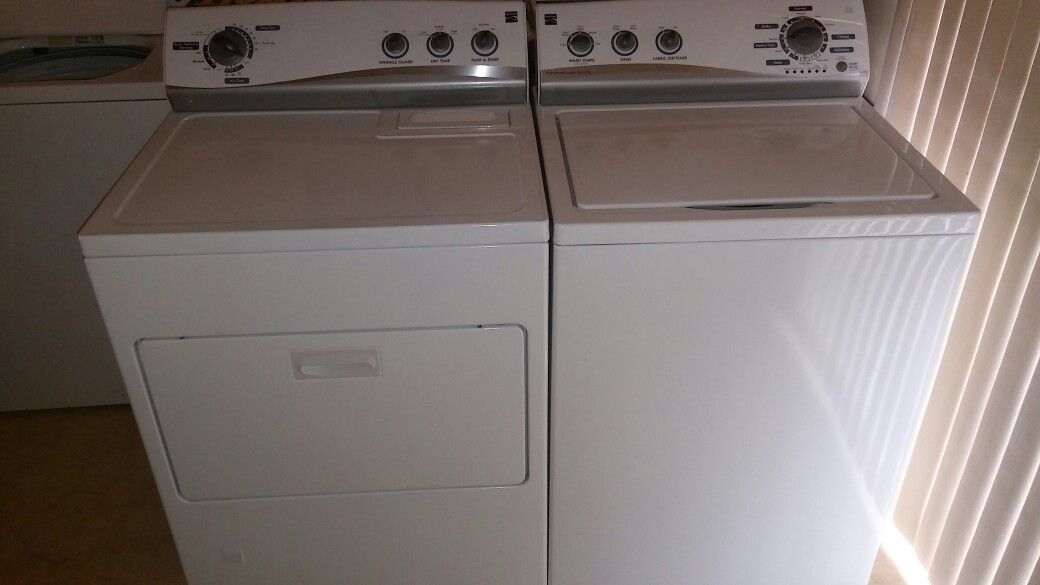 Kenmore washer and gas dryer