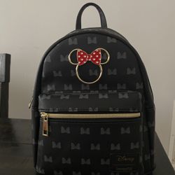 Black And Grey Disney  Loungefly Backpack