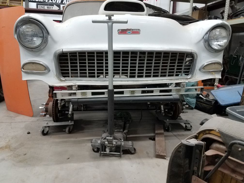 55 1955 Chevy fiberglass tilt front end
