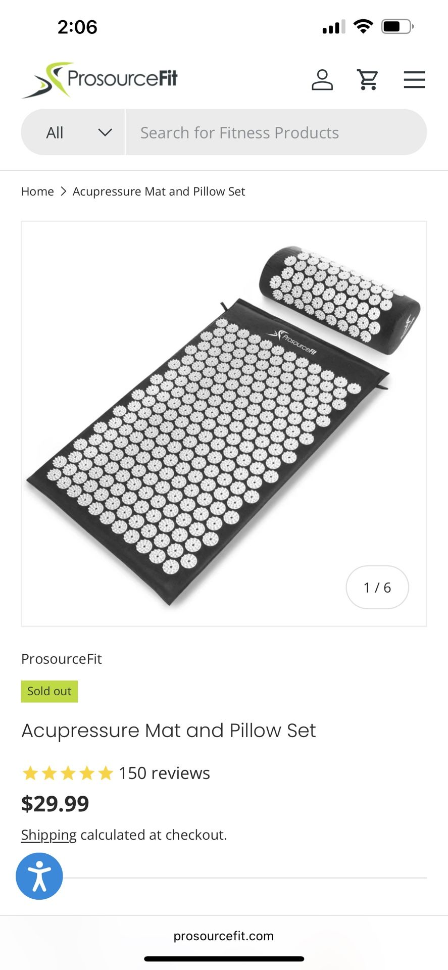 Full Body Acupressure Mat And Pillow