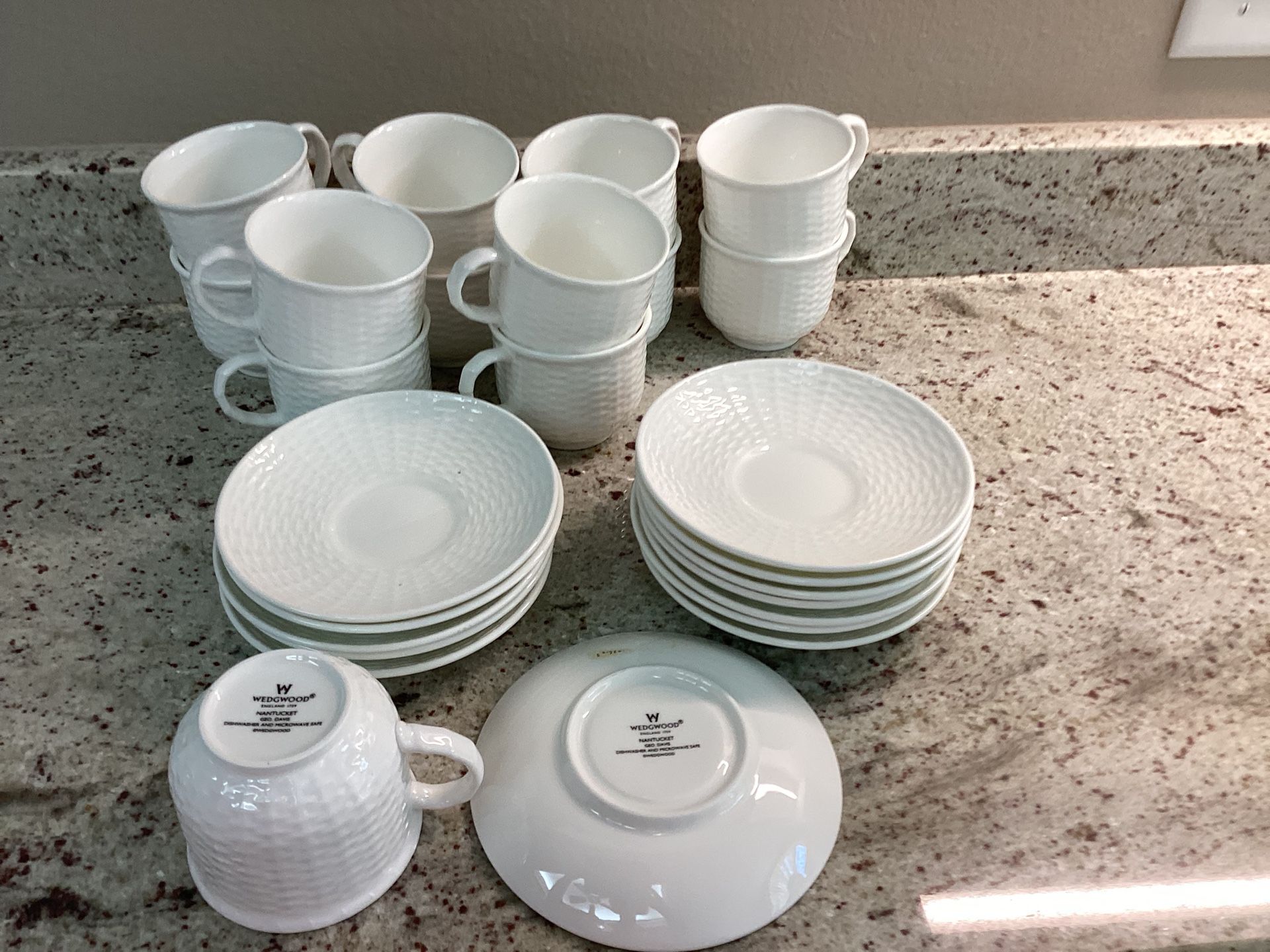 Wedgewood Nantucket Cups And Saucers